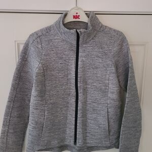 Women's Heather Gray Bomber Jacket